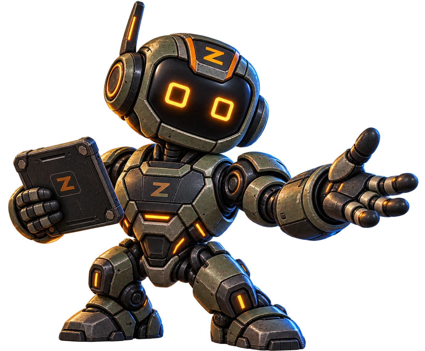 Zbot, the Zbotgames strategy mascot